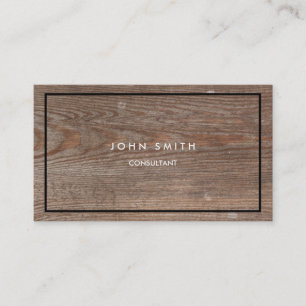 Wood Look Two-Sided Business Card