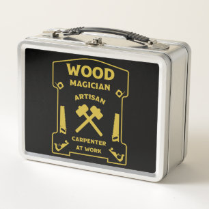 Wood Magician  Metal Lunch Box