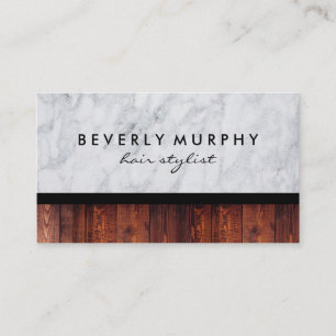 Wood Marble Shear Logo (Loyalty) Loyalty Card