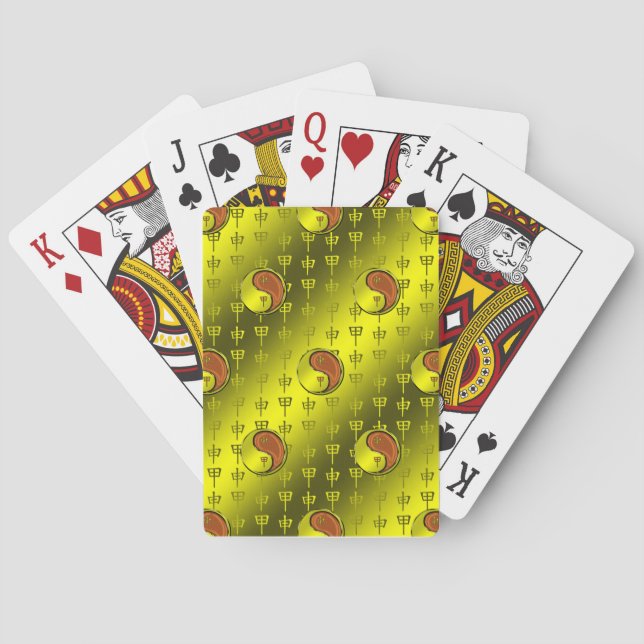 Wood Monkey Playing Cards (Back)