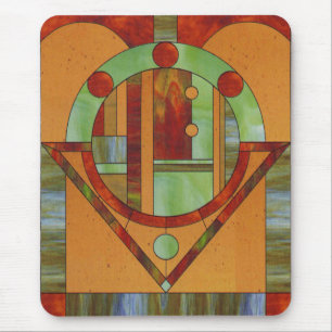 Wood Mosaic Mouse Mat