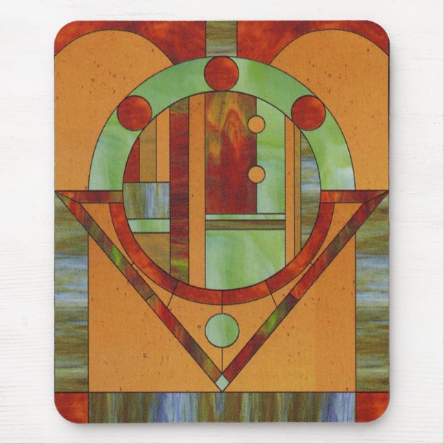 Wood Mosaic Mouse Mat (Front)