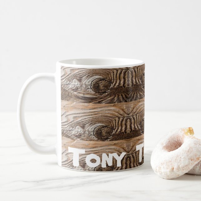 Wood Mug (With Donut)