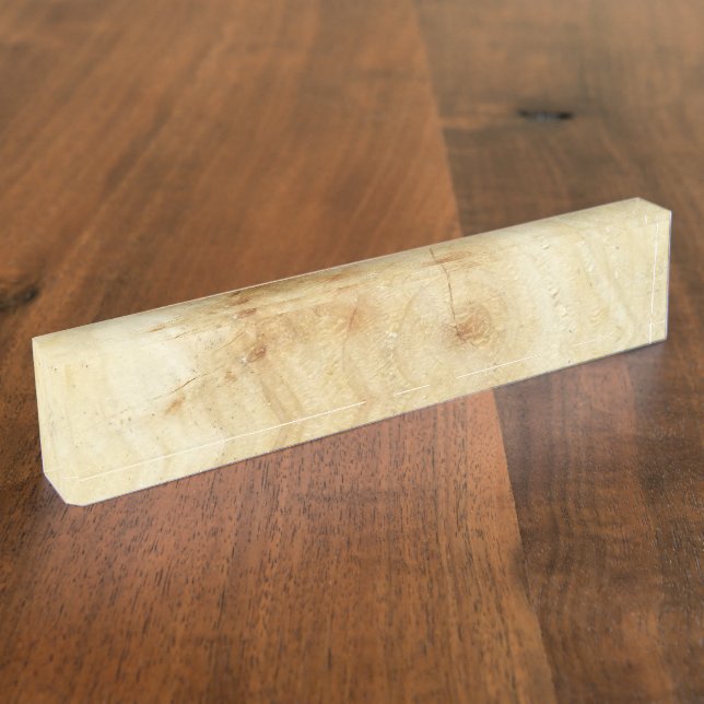 wood nameplate (Side)