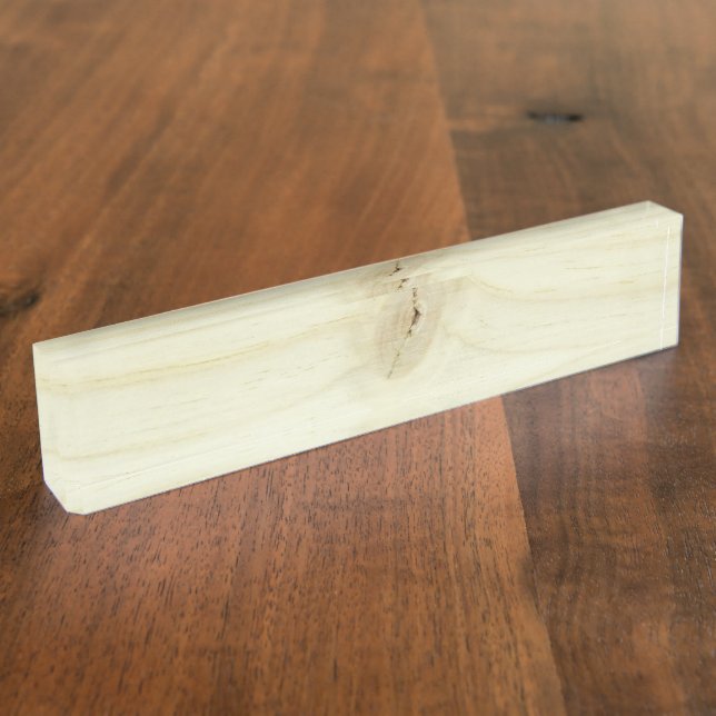 wood nameplate (Side)