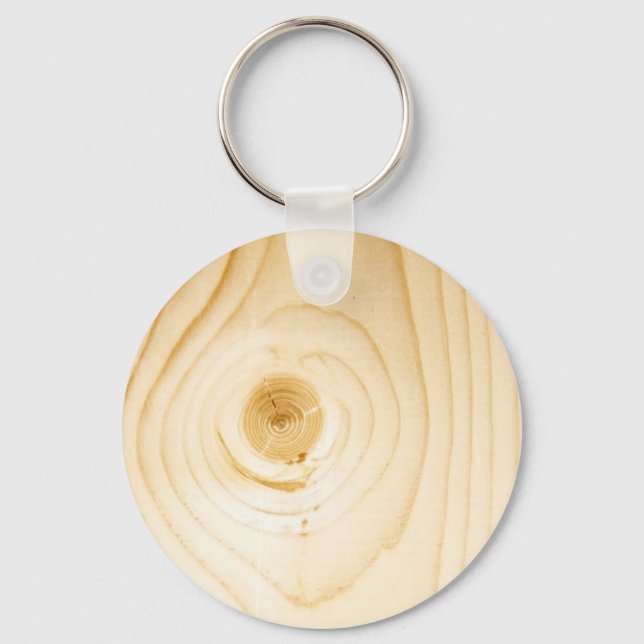 wood Natural Brown Texture Style Fashion Art Creat Key Ring (Front)