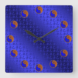 Wood Ox Square Wall Clock