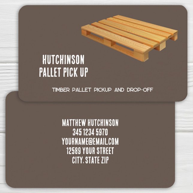 Wood Pallet Business Card (Wood Pallet Business Cards)