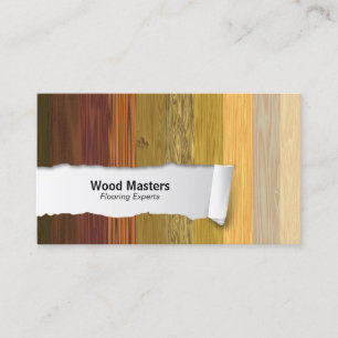 Wood Panels Customisable Flooring Business Card