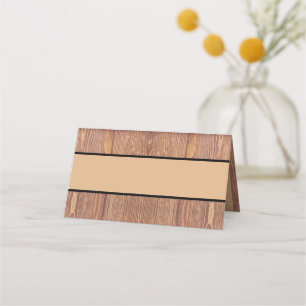 Wood Panels Place Card