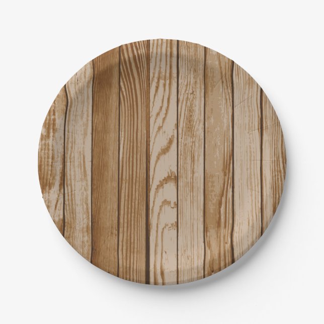 Wood Paper Plate (Front)