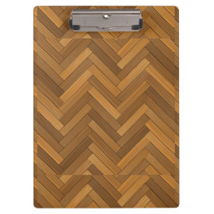 Wood Parquet Floor Design Clipboard