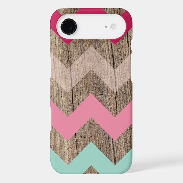 Wood pastel chevron zigzag zig zag pattern chic Case-Mate iPhone case (Back)