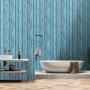 Wood pattern mural weathered flaking paint  wallpaper
