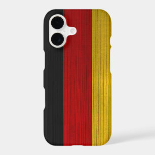 Wood Pattern with Engraved Germany Flag