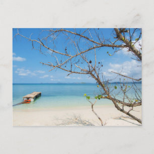 wood pier postcard