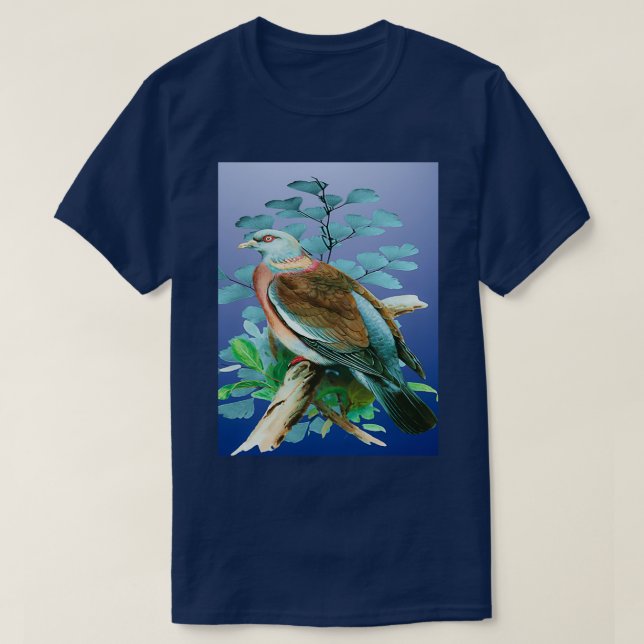 Wood Pigeon Bird T-Shirt (Design Front)