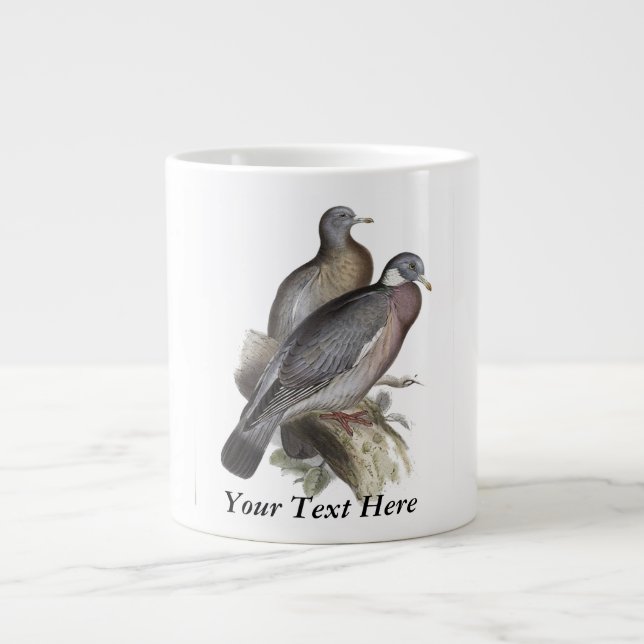 Wood Pigeon Large Coffee Mug (Front)
