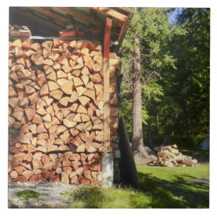 Wood Pile for Bon Fires Tile
