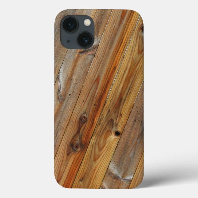 Wood Plank Diagonal Case-Mate iPhone Case (Back)