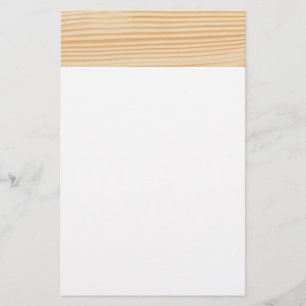 Wood plank pattern stationery