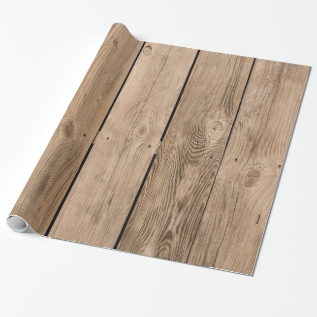 Wood Planks III Wrapping Paper (Unrolled)