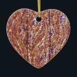 Wood Planks Pointillism Heart Shaped Ornament<br><div class="desc">Wood Planks Pointillism Heart Shaped Ornament by Kristie Hubler</div>