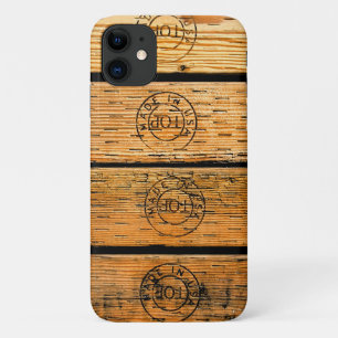Wood Planks Stamped w "Made in USA" iPhone 11 Case