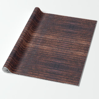 Wood Planks With Grain Details Closeup Photo Image Wrapping Paper