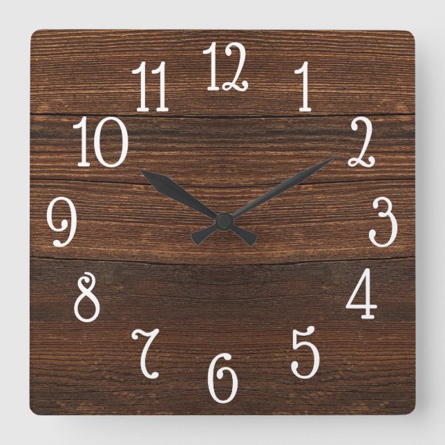 Wood Print Clock (Front)