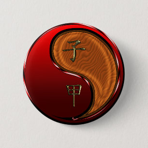 Wood Rat 6 Cm Round Badge