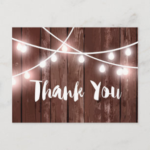 Wood Rustic background design, thank you card