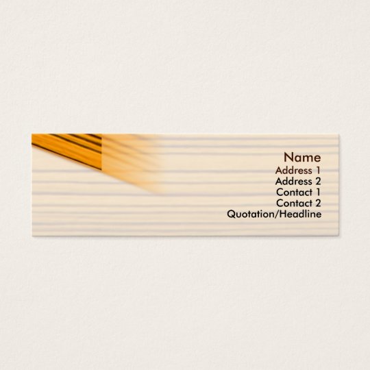 Wood - Skinny Mini Business Card