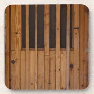 Wood Slats Beach Door Costa Brava Spain Coaster