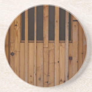 Wood Slats Beach Door Costa Brava Spain Coaster