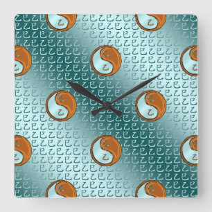 Wood Snake Square Wall Clock