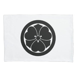 Wood sorrel with swords in a circle pillowcase