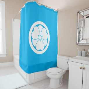 Wood sorrel with swords in a circle shower curtain