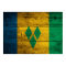 Wood St. Vincent & Grenadines Flag