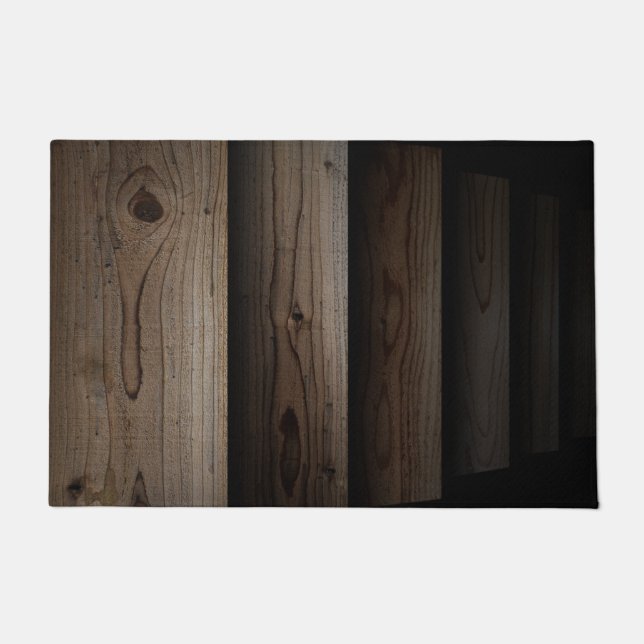 Wood Staircase Illusion Rug | Stairs Floor Mats (Front)