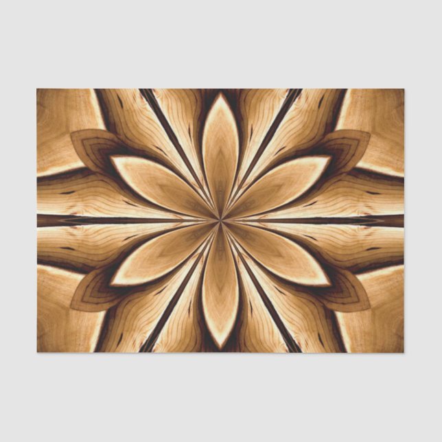 Wood Starburst Tissue Paper (Front)