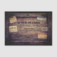 Wood Steampunk Cargo Crate FC2 Decoupage