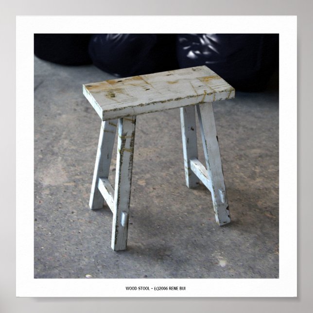 WOOD STOOL Poster (Front)