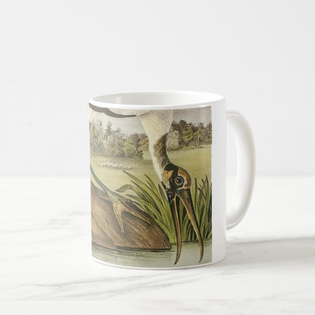Wood Stork by Audubon Coffee Mug (Front Right)