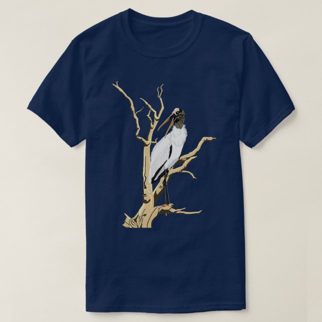 Wood Stork  T-Shirt (Design Front)