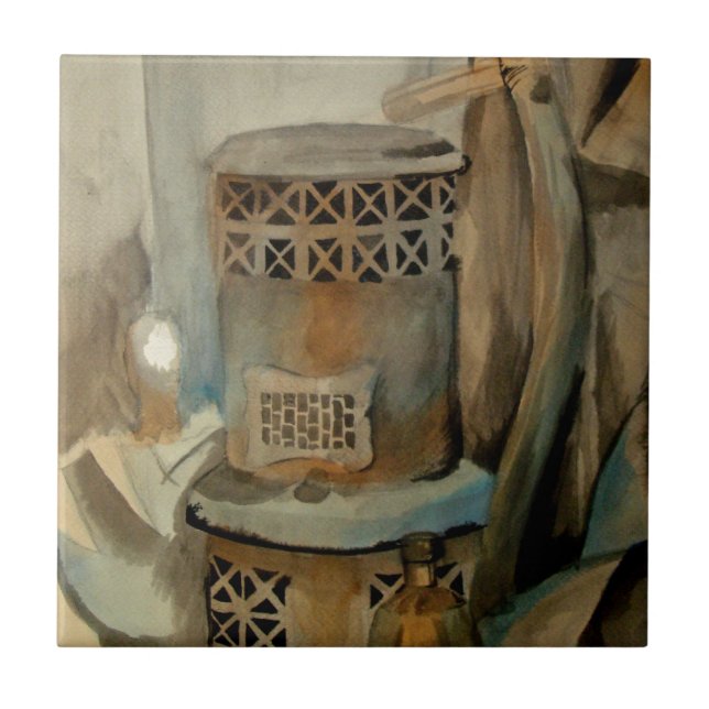 Wood Stove and Sythe Tile (Front)