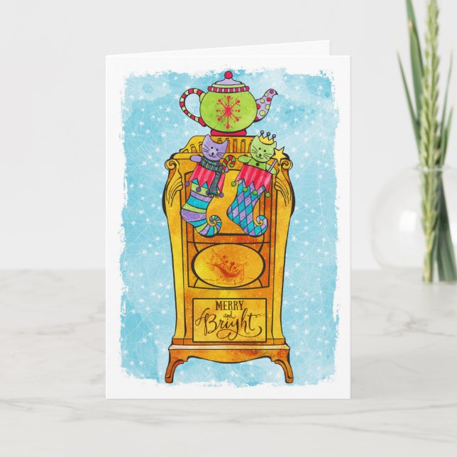 Wood Stove Holiday Card (Front)