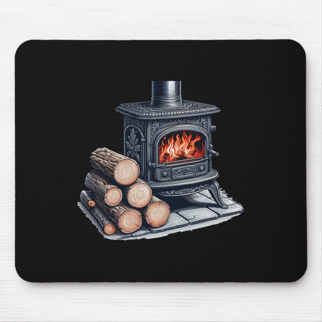 Wood Stove  Mouse Mat (Front)