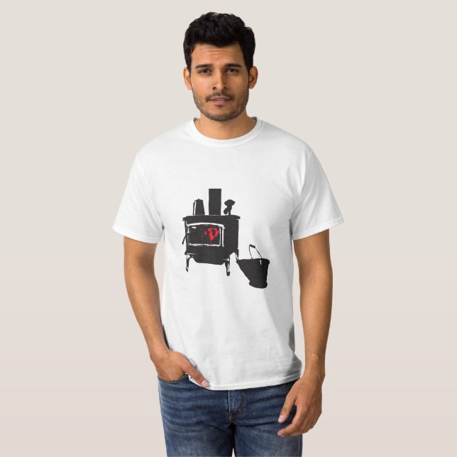 Wood stove T-Shirt (Front Full)