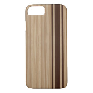 Wood Stripe iPhone 7 case - Surfboard Style